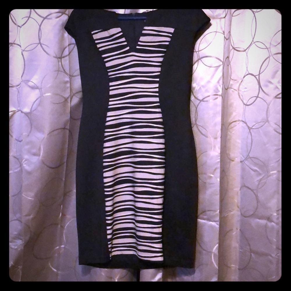 Blk/tan dress